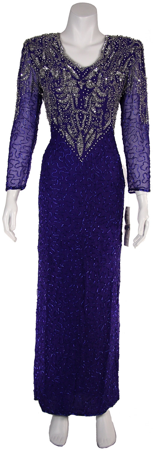 Full Length Formal Beaded Gown
