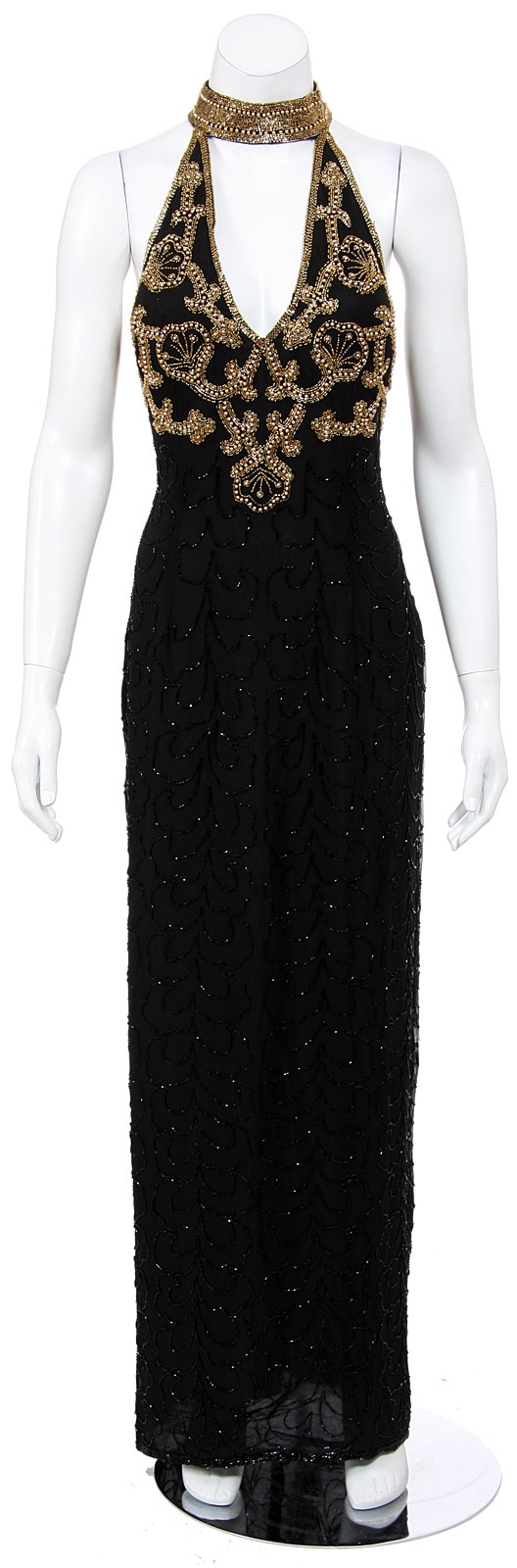 Captivating Hand Beaded/Sequined Full Length Dress