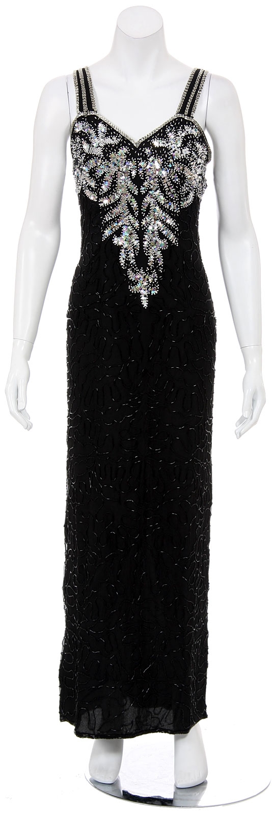 Sparkling Crystals Hand Beaded Formal Dress