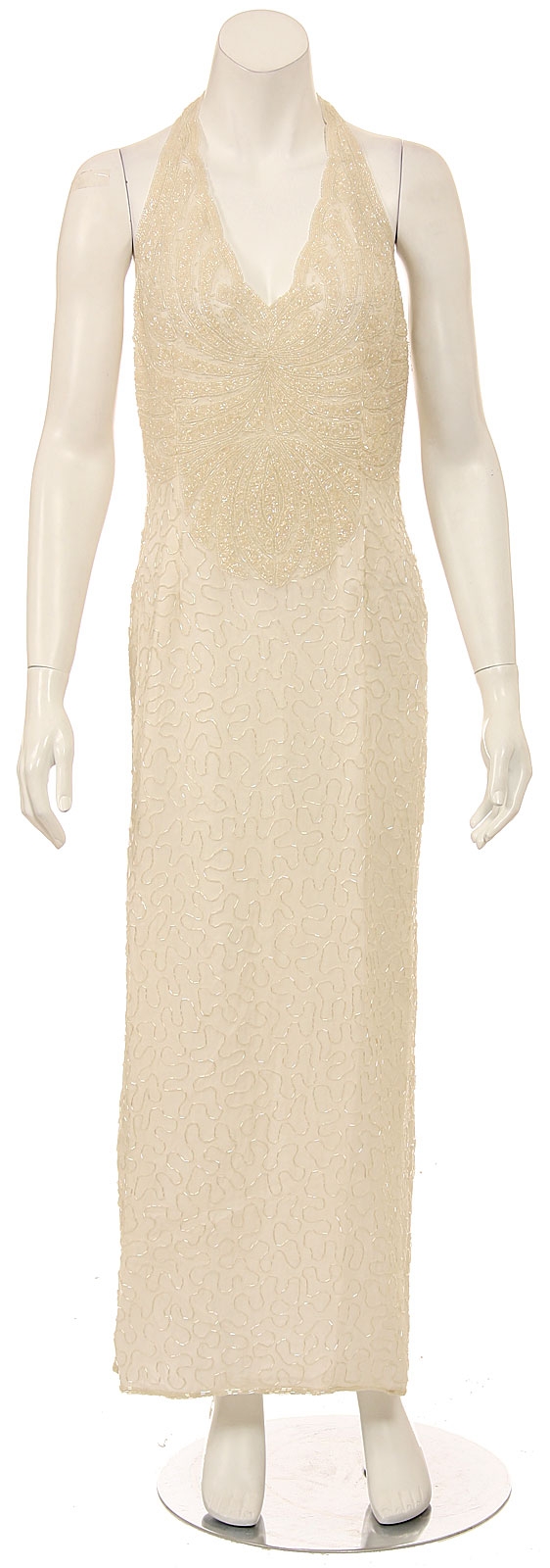 Full Length Halter Top Evening Gown