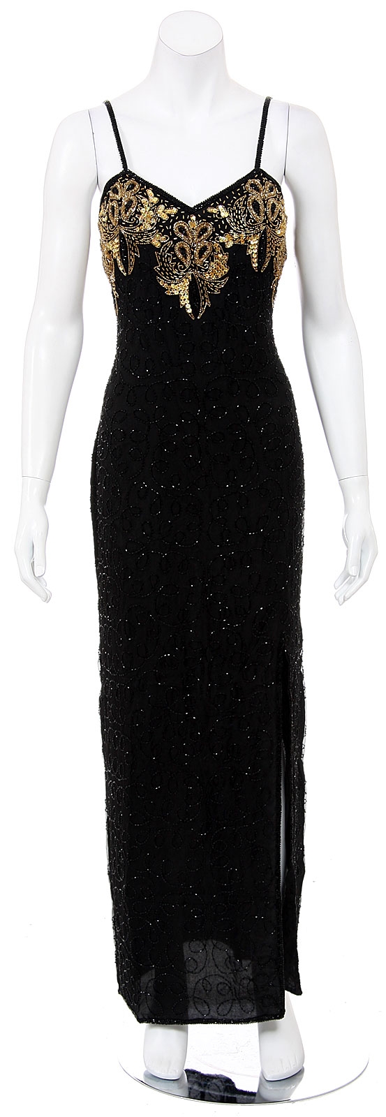 Masquerade Hand Beaded/Sequined Cocktail Dress