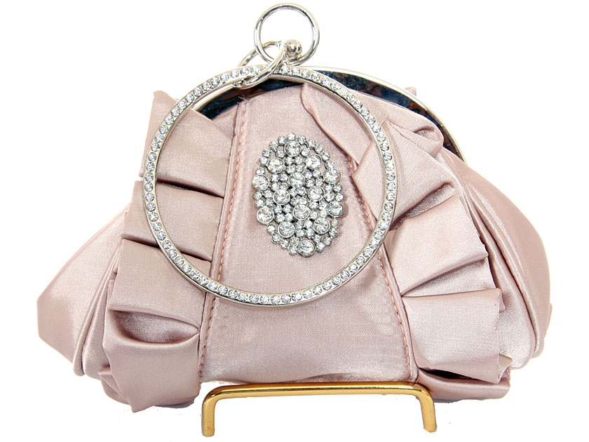 Hold and Shine Evening Bag In Champaign