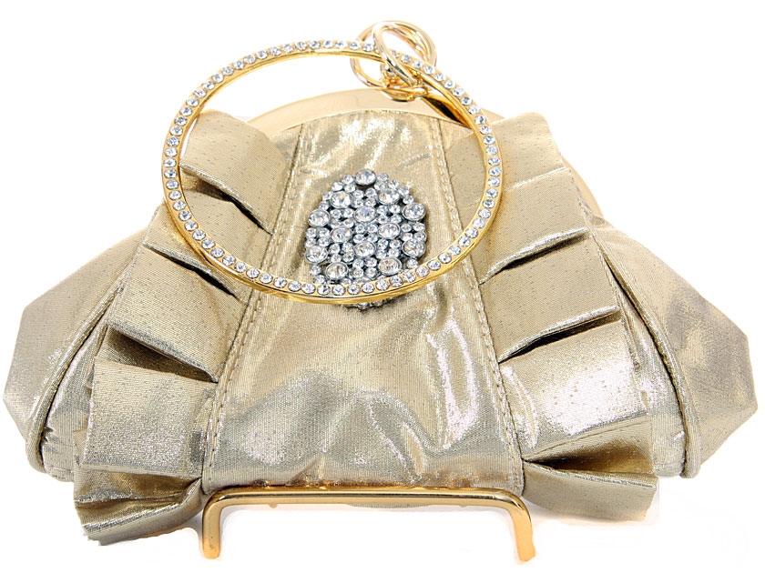 Hold and Shine Evening Bag In Gold