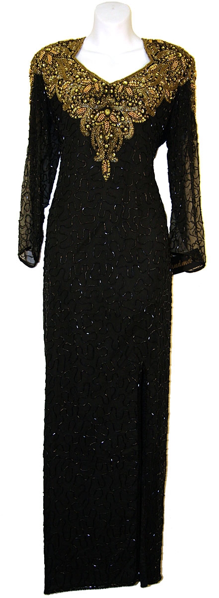 Full Sleeve Sequined Mother of the Bride Dress