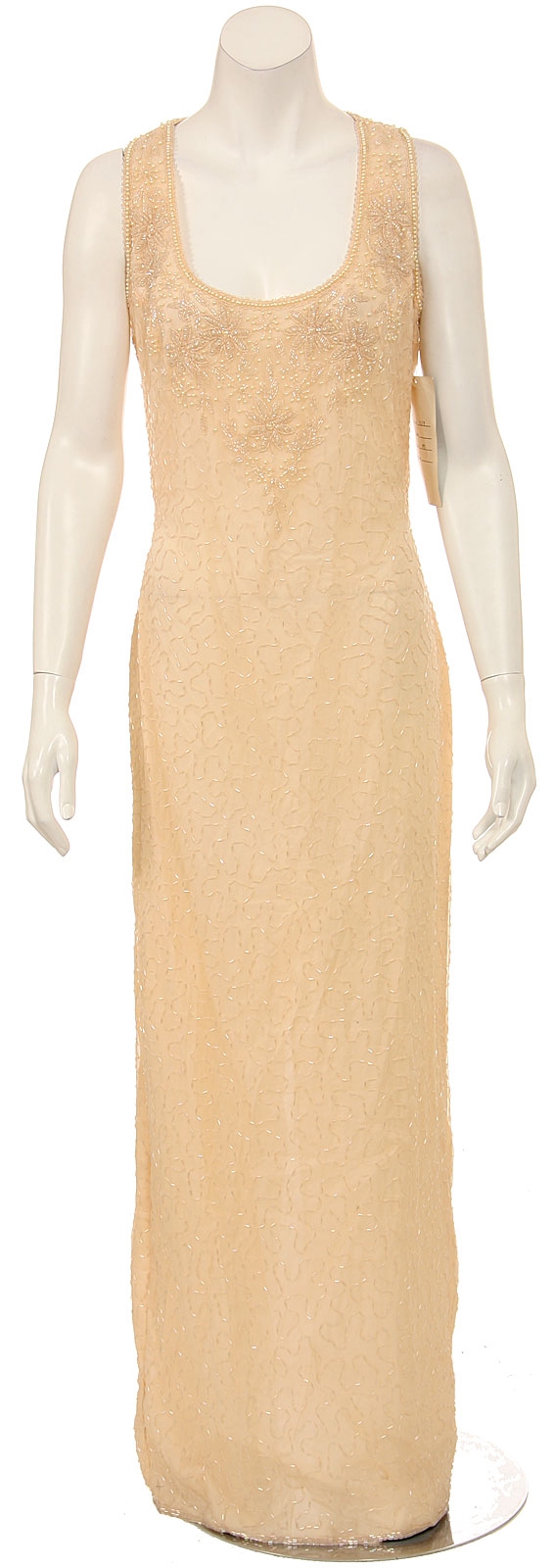 Full Length Sleeveless Formal Dress
