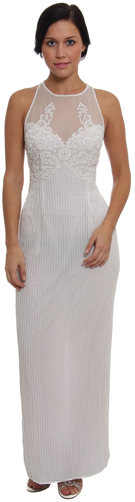 Transparent Top an Long Evening Dress