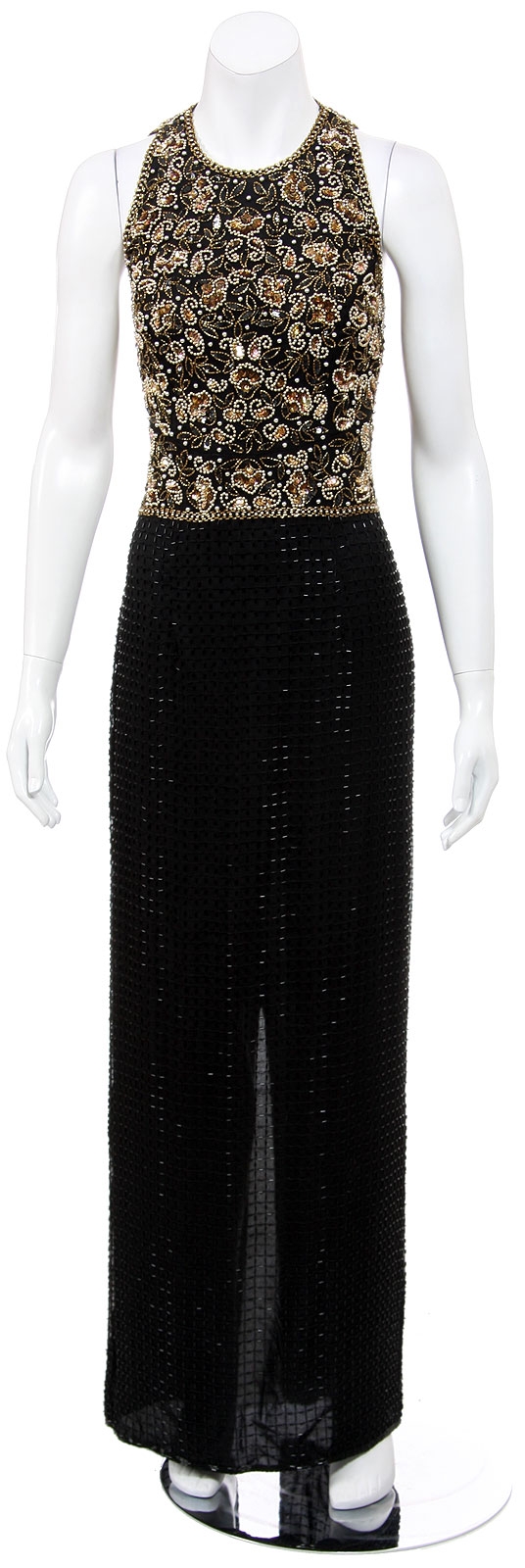 Hand Beaded and Sequined Formal Dress