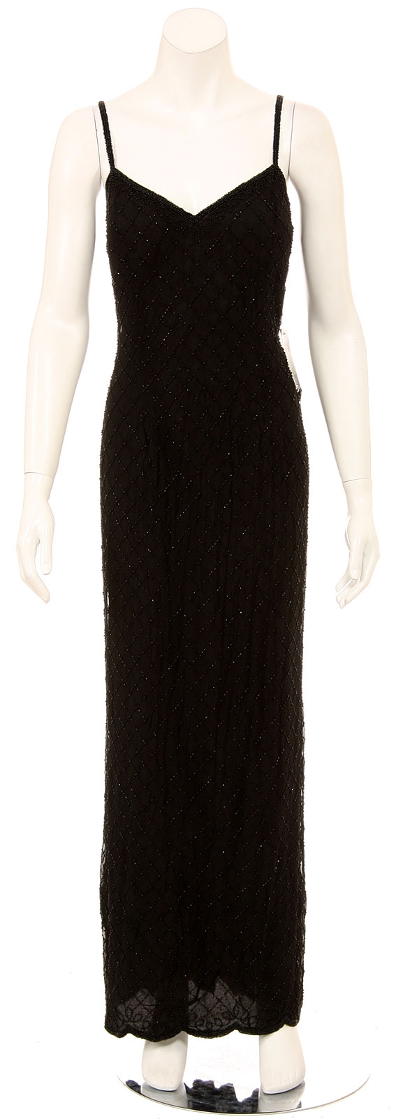 Full Length Spaghetti Strap Formal Dress