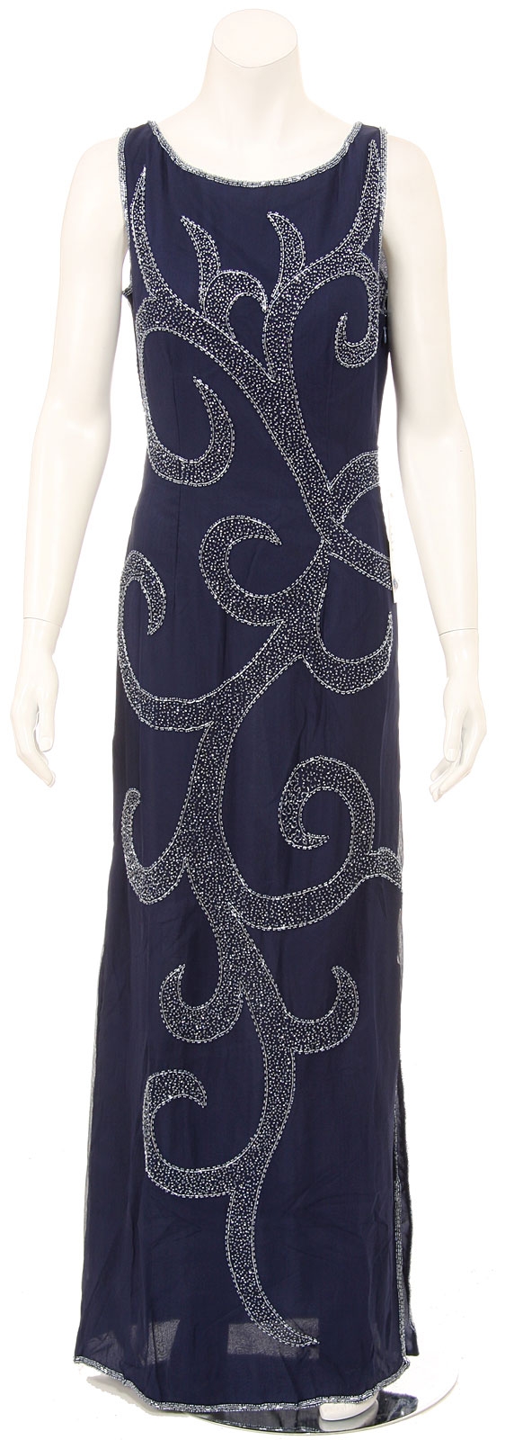Full Length Sequined Designed Evening Gown
