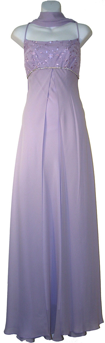 Spaghetti Strap Empire Cut Bridesmaid Dress