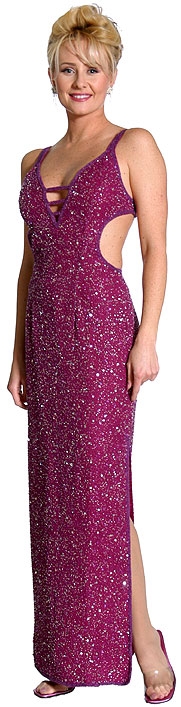 Sequin Beaded Gown
