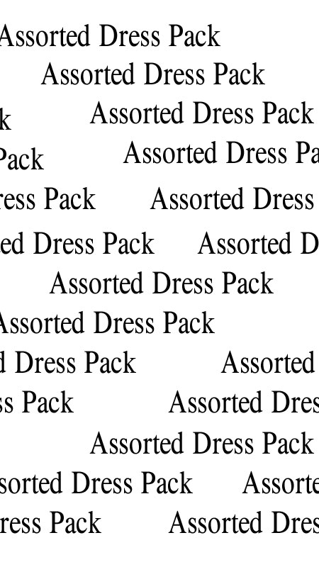 Assort Pack D. 5 Pc Set of Tea-Length Plus Size Dresses 