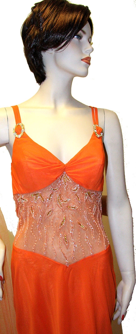 Criss-cross Back Prom Dress — in close up