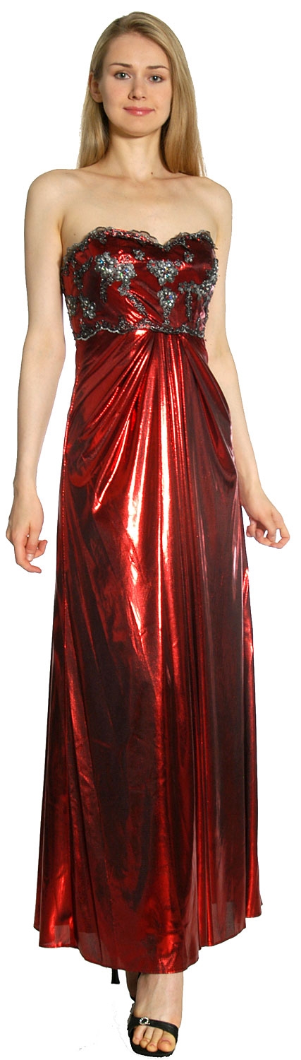 Strapless Sweetheart Formal Evening Dress