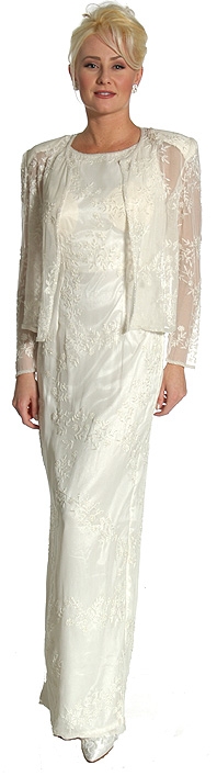 Handbeaded Full Dress with Jacket