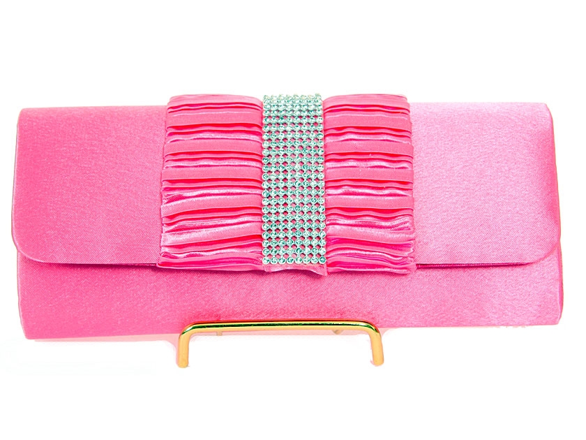 Ruffled Bow Evening Bag 