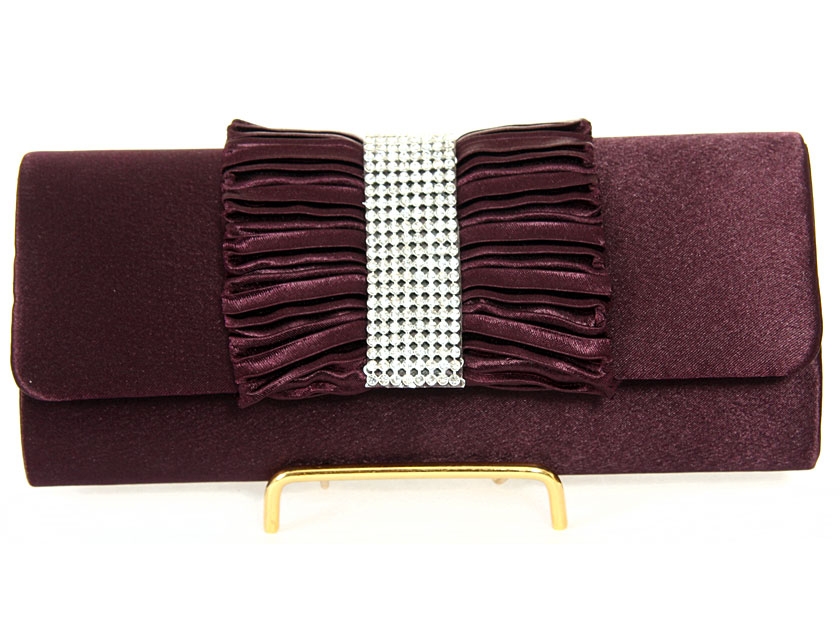 Ruffled Bow Evening Bag