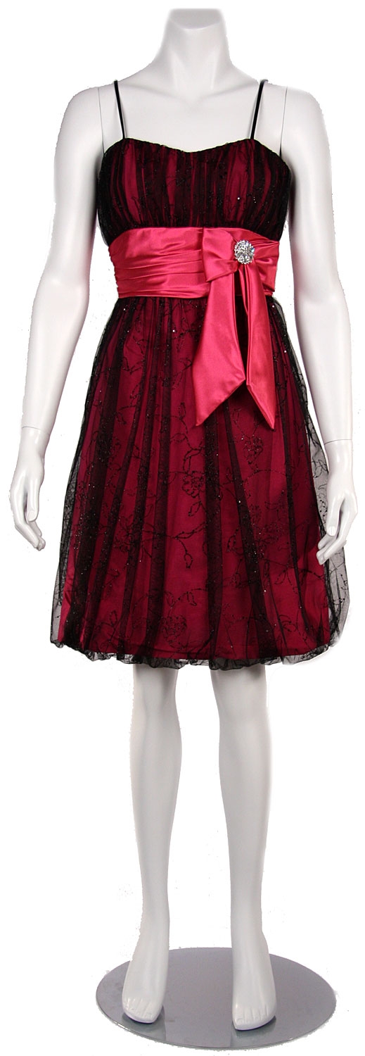 Rouched Shirred Short Cocktail Dress