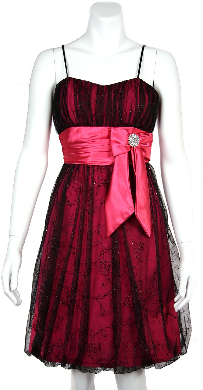 Rouched Shirred Short Cocktail Dress — in closeup