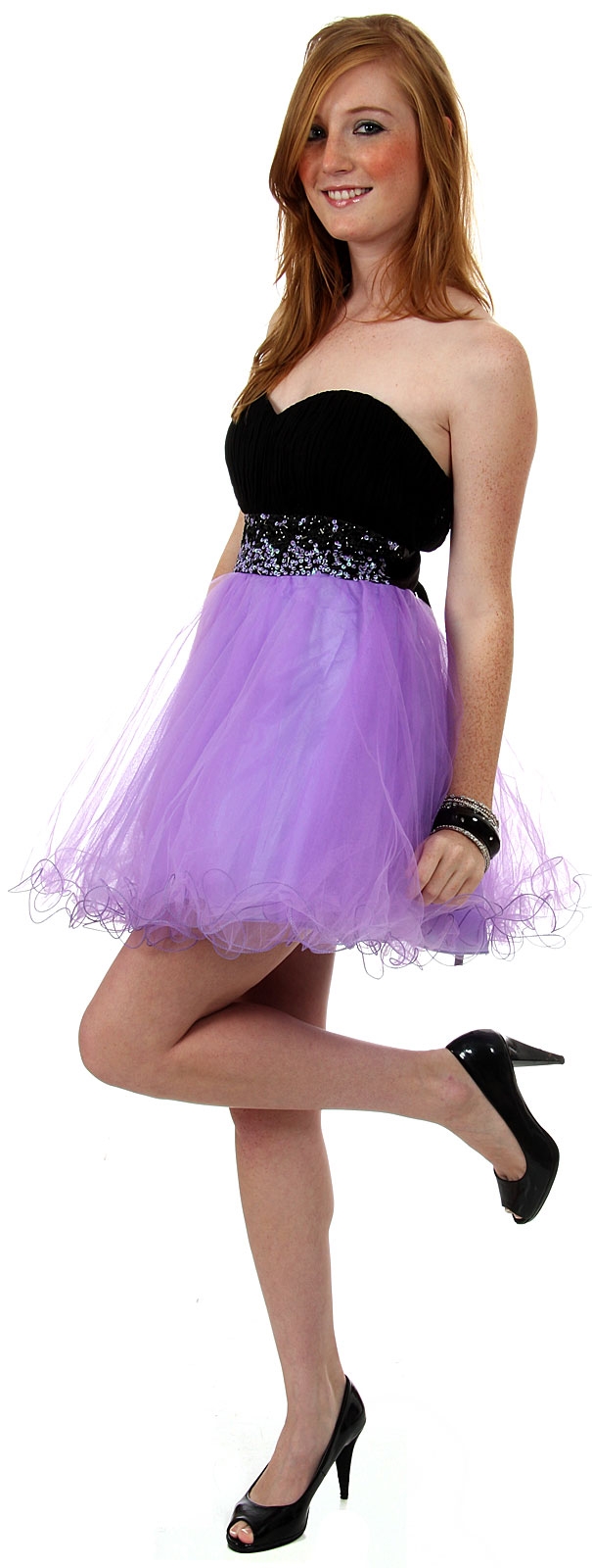 Strapless Flirty Short Party Dress
