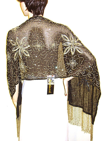 Sequin Beaded Shawl 