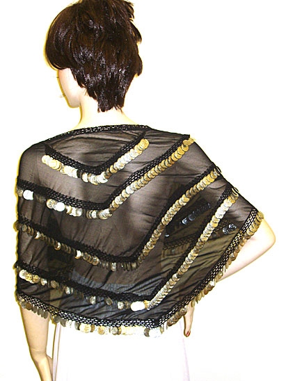 Sequin Beaded Collar Scarf 