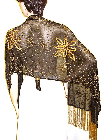 Sequin Beaded Shawl 