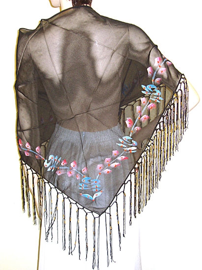 Sequin Beaded Collar Scarf 