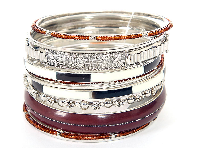 Set of 11 Assorted Bangle Bracelets