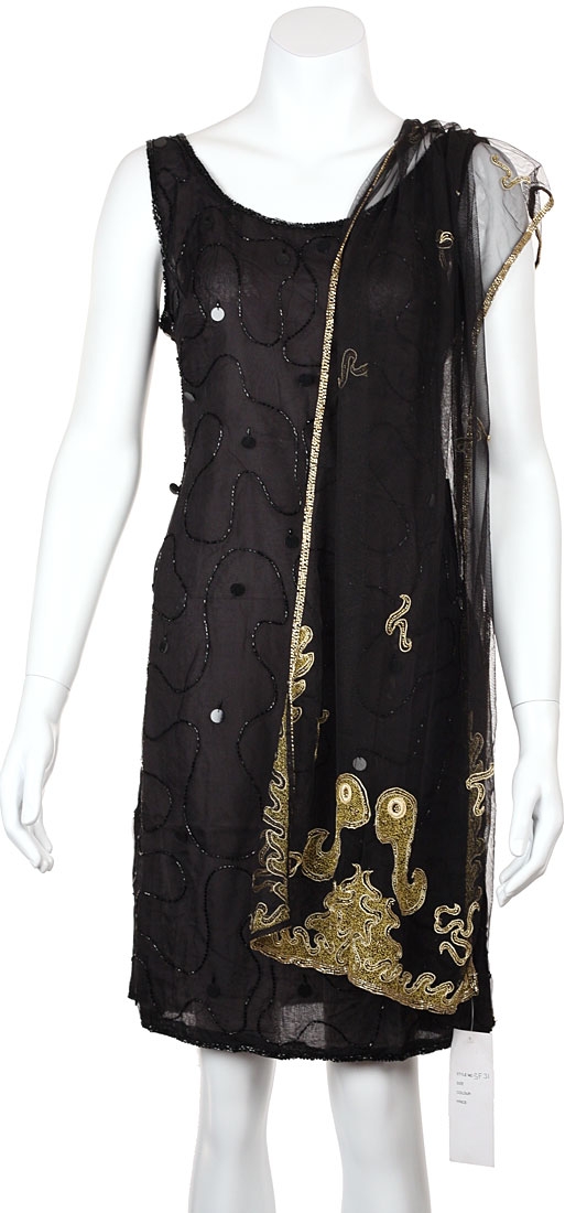 Gold Threading Wrap Around Scarf