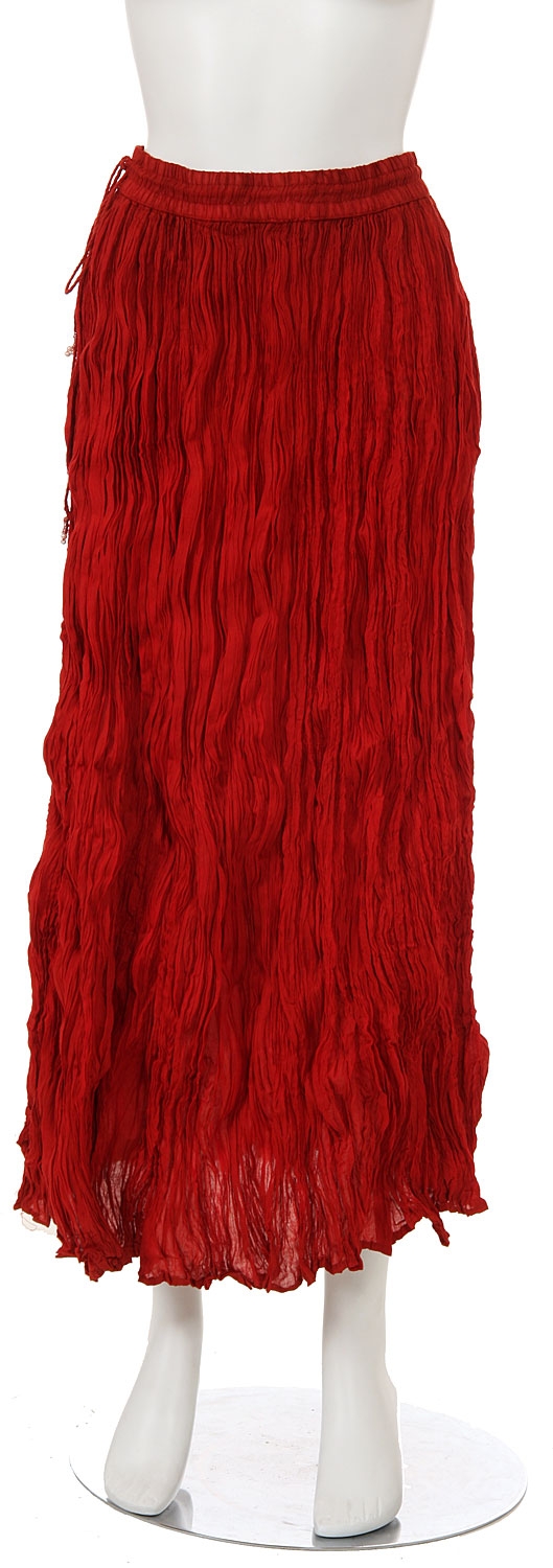 Full Length Crinkled Skirt
