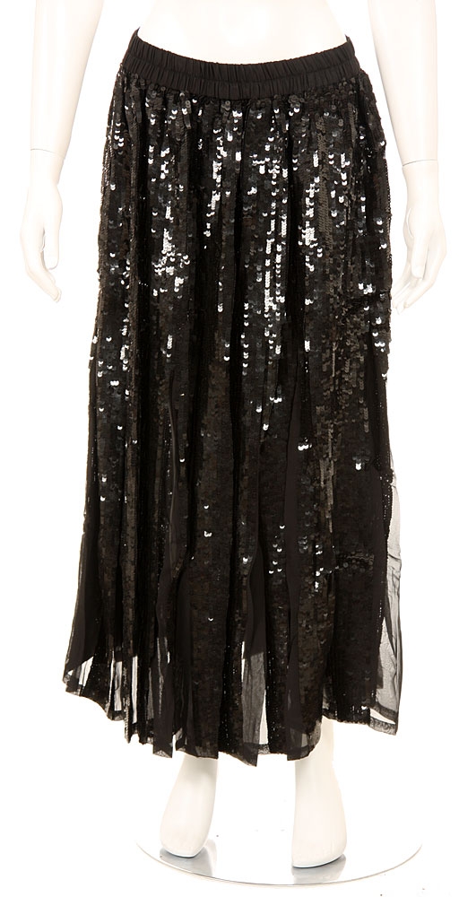Sequined Beaded Full Length Skirt