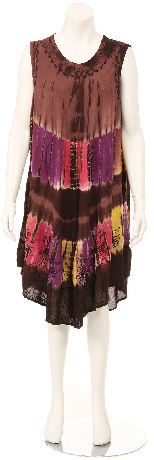 Loose fitted Asymmetrical Tie-Dye Casual Dress