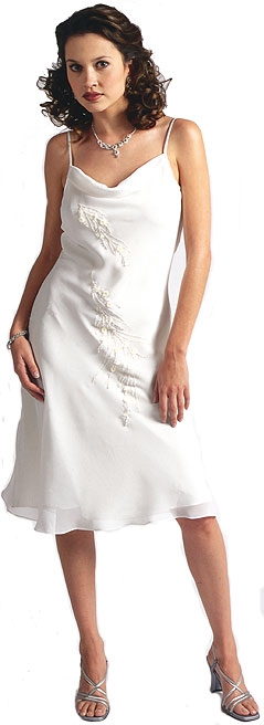 Beaded Chiffon Short Formal Dress