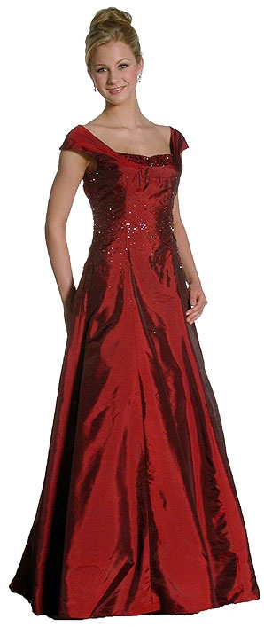 Low Cut Back Beaded Dress